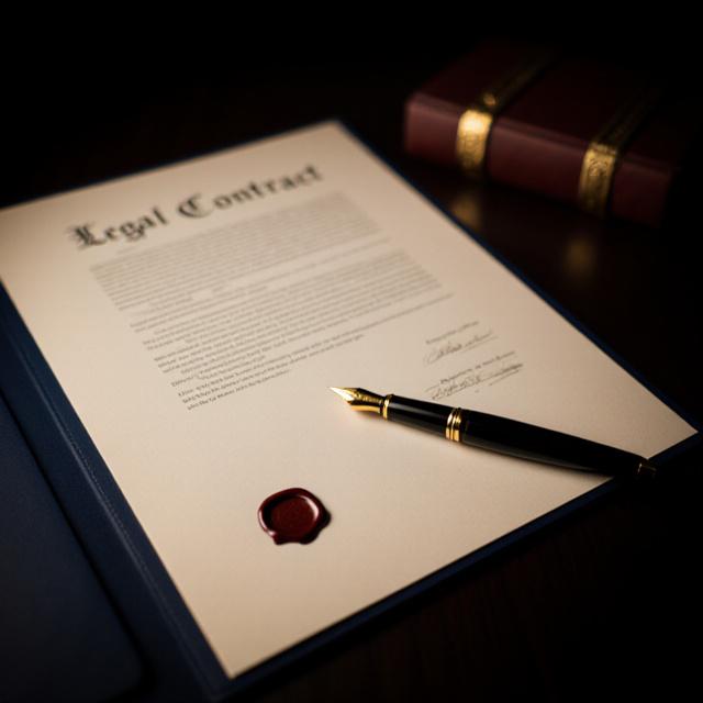 Documento legale con sigillo